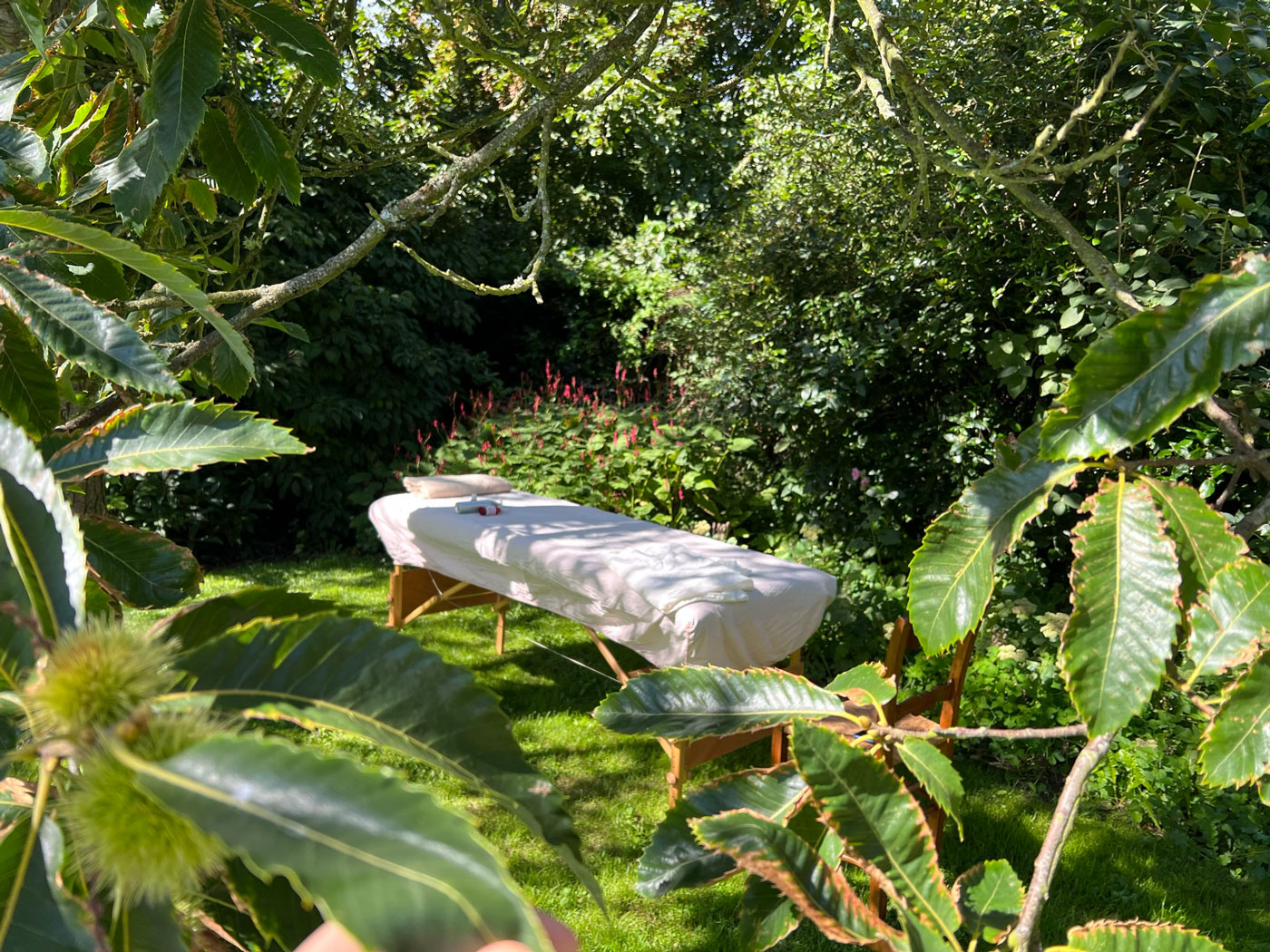 Massage in the garden